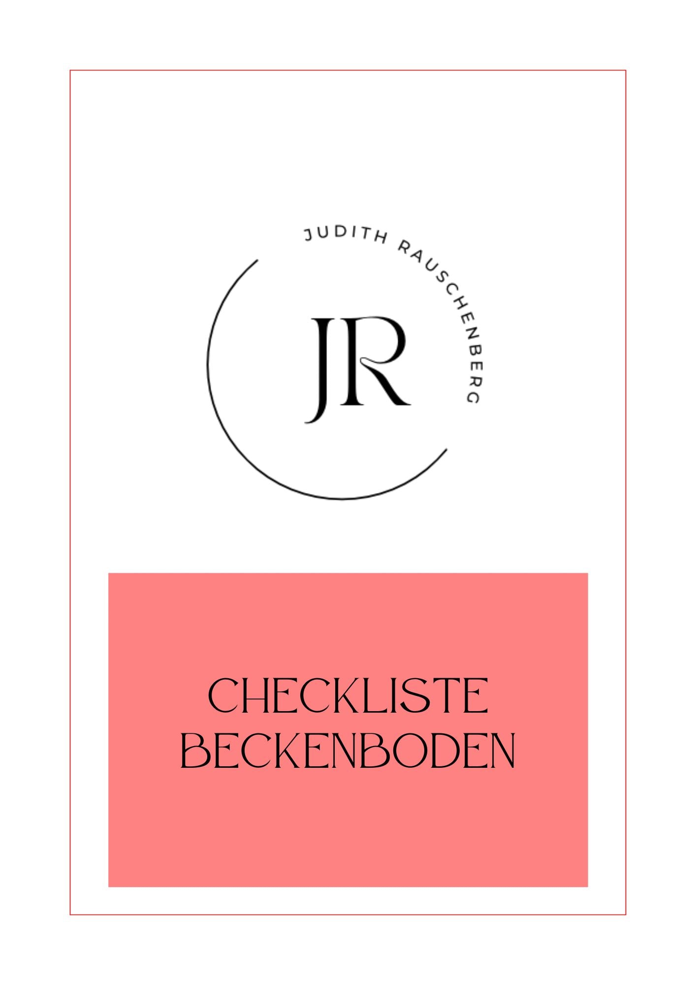 eBook Beckenboden-Checkliste